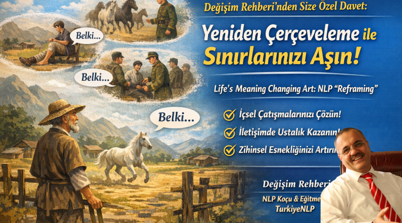 Davet: “Yeniden Çerçeveleme” (Reframing) ile Sınırlarınızı Aşın! : Olayları değiştirmeye çalışmayı bırakın, onların "çerçevesini" değiştirin.